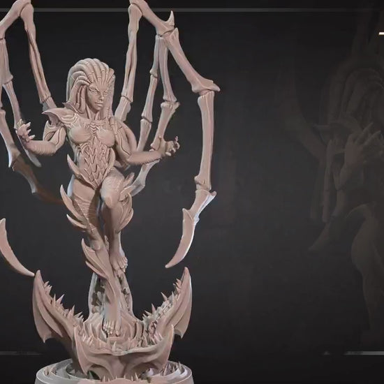 Sarah Queen Of Blades | NSFW Option | Bite The Bullet | 35mm Scale | Resin Printed Tabletop RPG Miniature Figures | DND | 5E