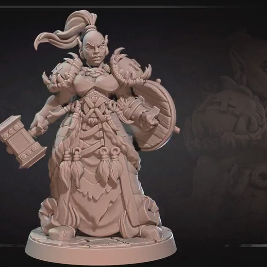 Orc Fighter | Bite The Bullet | 35mm Scale | Resin Printed Tabletop RPG Miniature Figures | DND | 5E