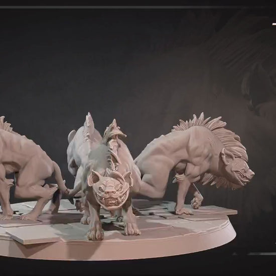 Savagery Hyena Minions Set | Bite The Bullet | 35mm Scale | Resin Printed Tabletop RPG Miniature Figures | DND | 5E