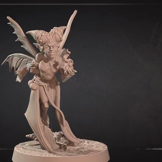 Pixie Warlock | Pixies | Bite The Bullet | 35mm Scale | Resin Printed Tabletop RPG Miniature Figures | DND | 5E