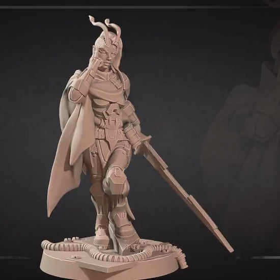 Antlien Solarian | Bullet Galaxy | Bite The Bullet | 35mm Scale | Resin Printed Tabletop RPG Miniature Figures | DND | 5E