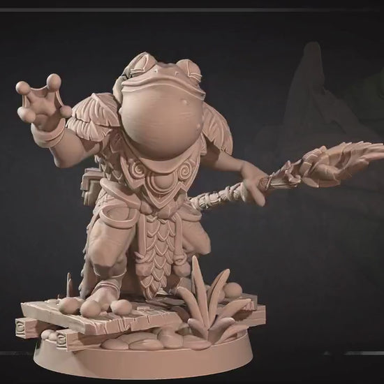 Frogfolk Monk | Grove Haven | Bite The Bullet | 35mm Scale | Resin Printed Tabletop RPG Miniature Figures | DND | 5E