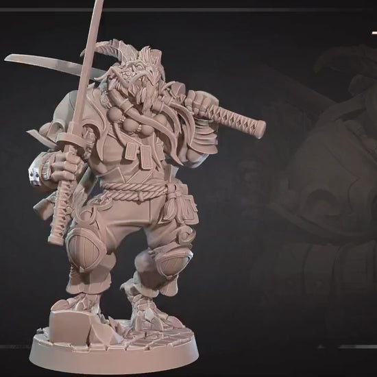 Dragonborn Monk | Bite The Bullet | 35mm Scale | Resin Printed Tabletop RPG Miniature Figures | DND | 5E