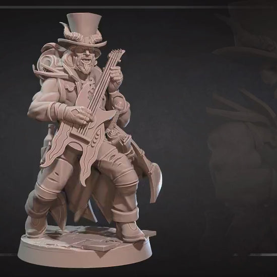 Tiefling Bard | Bite The Bullet | 35mm Scale | Resin Printed Tabletop RPG Miniature Figures | DND | 5E
