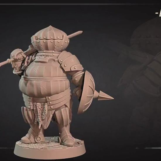 Cry The Onion Knight | Bite The Bullet | 35mm Scale | Resin Printed Tabletop RPG Miniature Figures | DND | 5E