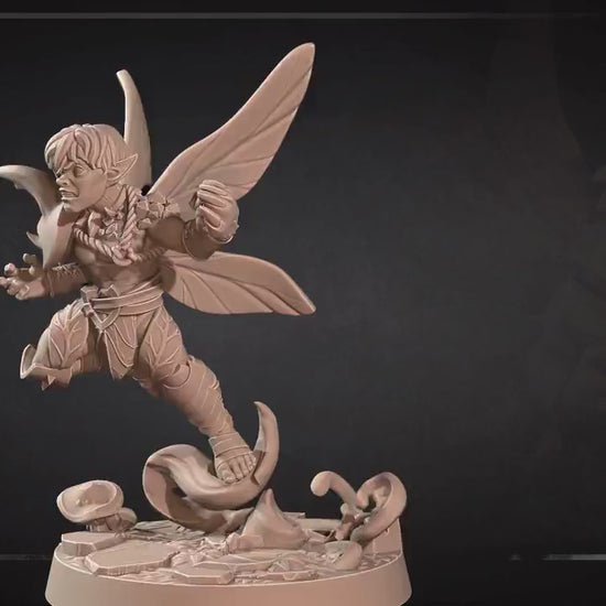 Pixie Fighter | Pixies | Bite The Bullet | 35mm Scale | Resin Printed Tabletop RPG Miniature Figures | DND | 5E