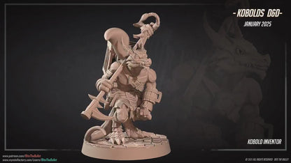 Kobold Inventor | Kobolds D&D | Bite The Bullet | 35mm Scale | Resin Printed Tabletop RPG Miniature Figures | DND | 5E