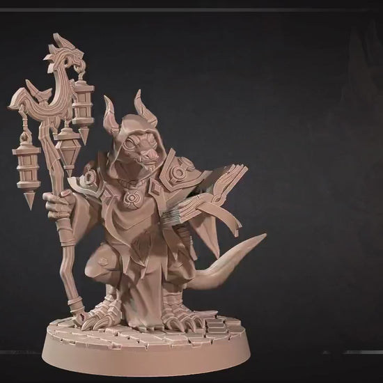 Kobold Cleric | Kobolds D&D | Bite The Bullet | 35mm Scale | Resin Printed Tabletop RPG Miniature Figures | DND | 5E