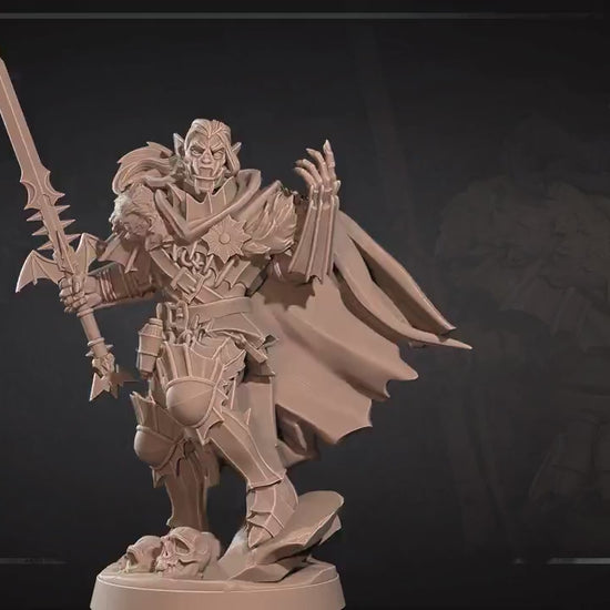 Vampire Warrior | Vampires Pt. 2 | Bite The Bullet | 35mm Scale | Resin Printed Tabletop RPG Miniature Figures | DND | 5E