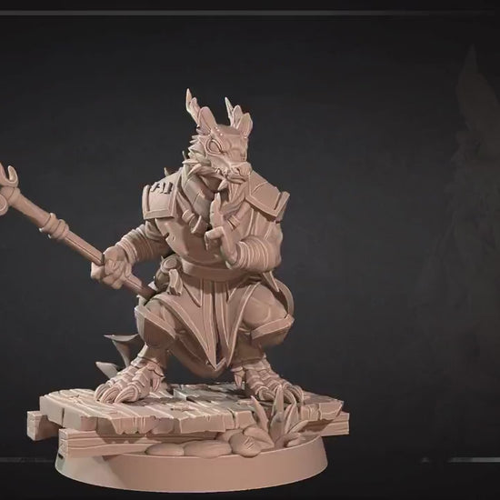 Kobold Monk | Kobolds D&D | Bite The Bullet | 35mm Scale | Resin Printed Tabletop RPG Miniature Figures | DND | 5E