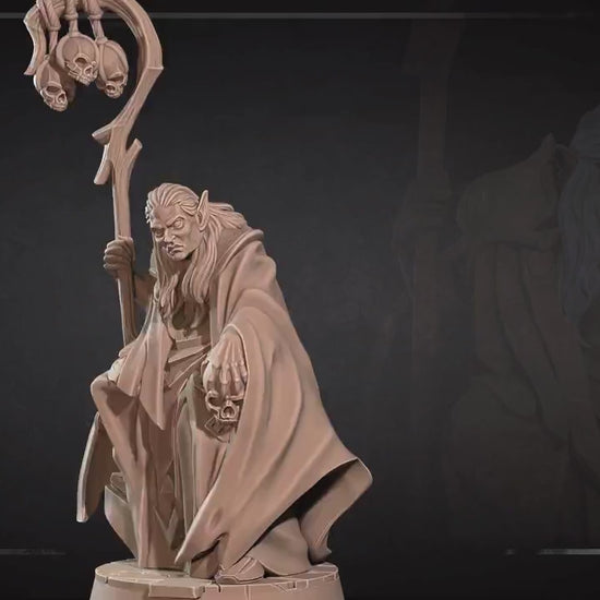 Vampire Sorcerer | Vampires Pt. 2 | Bite The Bullet | 35mm Scale | Resin Printed Tabletop RPG Miniature Figures | DND | 5E