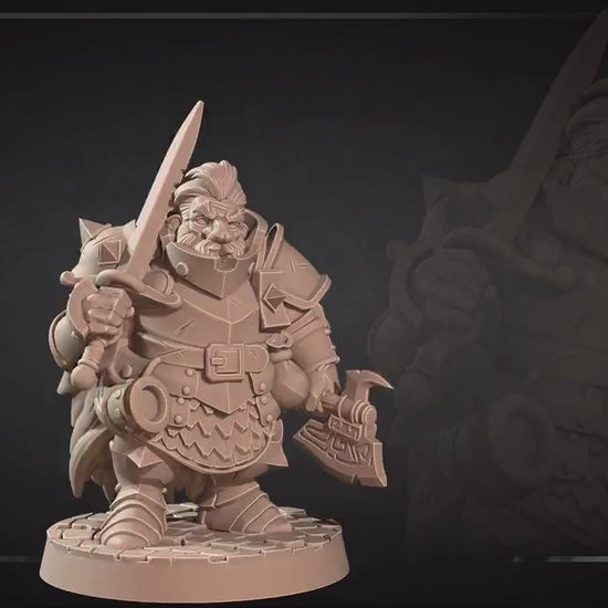 Duergar Fighter | Dungeon Underdark | Bite The Bullet | 35mm Scale | Resin Printed Tabletop RPG Miniature Figures | DND | 5E