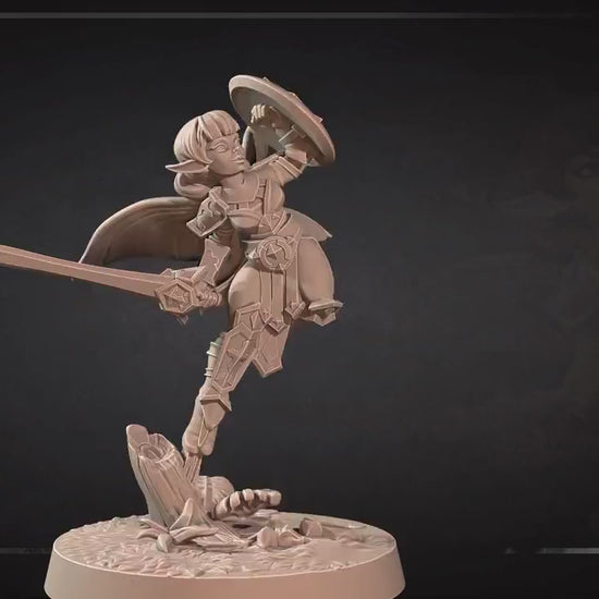 Pixie Paladin | Pixies | Bite The Bullet | 35mm Scale | Resin Printed Tabletop RPG Miniature Figures | DND | 5E