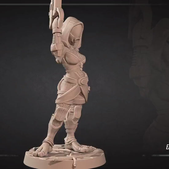 Tahlia | Bullet Galaxy | Bite The Bullet | 35mm Scale | Resin Printed Tabletop RPG Miniature Figures | DND | 5E
