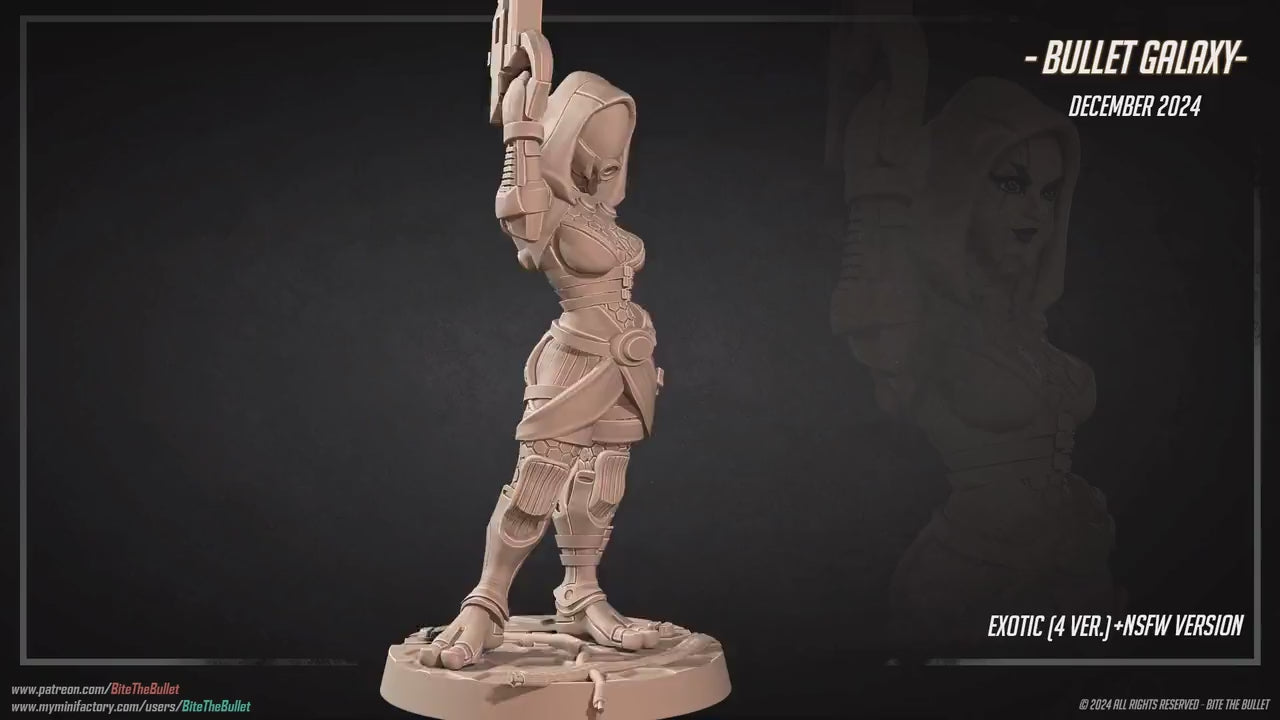 Tahlia | Bullet Galaxy | Bite The Bullet | 35mm Scale | Resin Printed Tabletop RPG Miniature Figures | DND | 5E