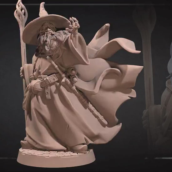 Wizard Explorer | Bite The Bullet | 35mm Scale | Resin Printed Tabletop RPG Miniature Figures | DND | 5E