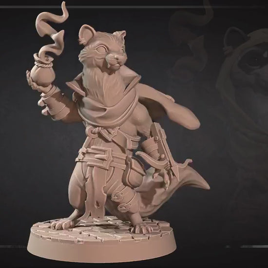Ferretfolk Rogue | Grove Haven | Bite The Bullet | 35mm Scale | Resin Printed Tabletop RPG Miniature Figures | DND | 5E