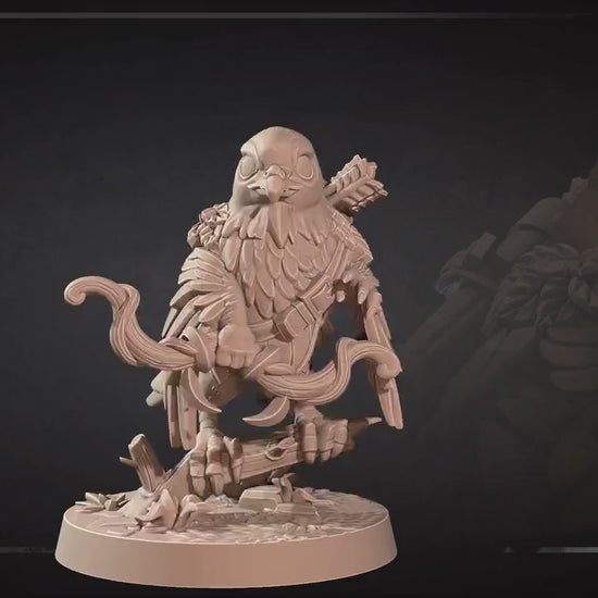 Hawkfolk Ranger | Grove Haven | Bite The Bullet | 35mm Scale | Resin Printed Tabletop RPG Miniature Figures | DND | 5E