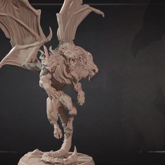 Chimera | Iconic Monsters | Bite The Bullet | 35mm Scale | Resin Printed Tabletop RPG Miniature Figures | DND | 5E