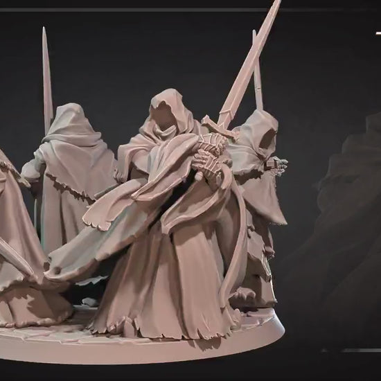 Dark Wraiths Set | Bite The Bullet | 35mm Scale | Resin Printed Tabletop RPG Miniature Figures | DND | 5E