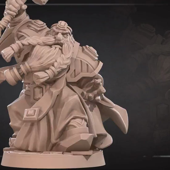 Dwarf Emperor | Bite The Bullet | 35mm Scale | Resin Printed Tabletop RPG Miniature Figures | DND | 5E
