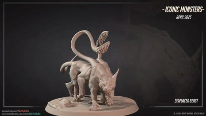 Displacer Beast | Iconic Monsters | Bite The Bullet | 35mm Scale | Resin Printed Tabletop RPG Miniature Figures | DND | 5E