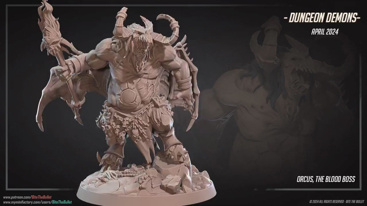 Blood Boss | Bite The Bullet | 35mm Scale | Resin Printed Tabletop RPG Miniature Figures | DND | 5E