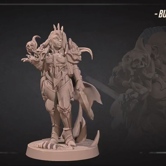 Necromancer Female | Bite The Bullet | 35mm Scale | Resin Printed Tabletop RPG Miniature Figures | DND | 5E