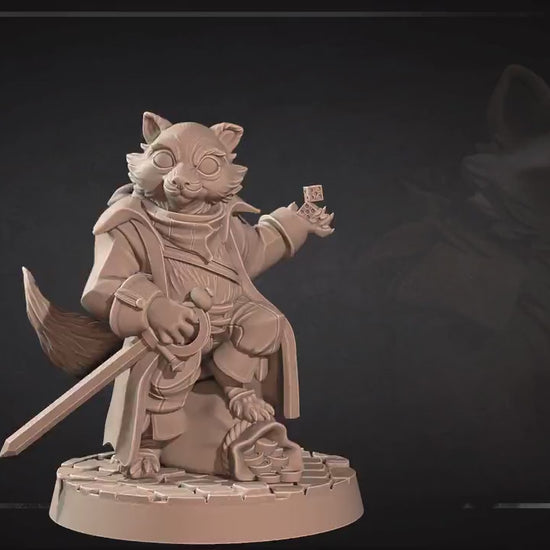Raccoonfolk Thief | Grove Haven | Bite The Bullet | 35mm Scale | Resin Printed Tabletop RPG Miniature Figures | DND | 5E