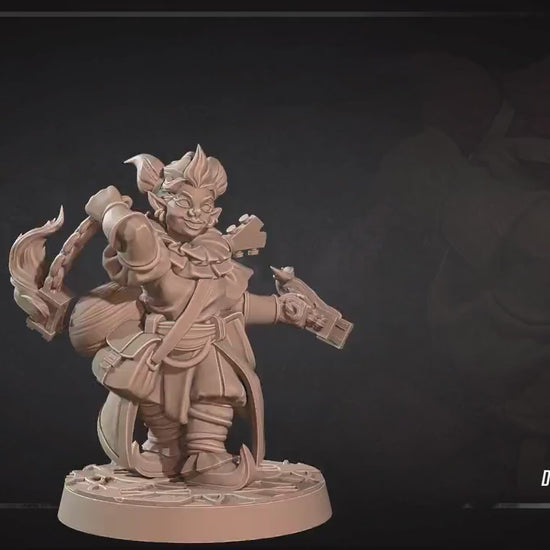 Dwarf Firejuggler | Horror Circus | Bite The Bullet | 35mm Scale | Resin Printed Tabletop RPG Miniature Figures | DND | 5E