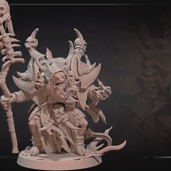 Orc Warlock | Bite The Bullet | 35mm Scale | Resin Printed Tabletop RPG Miniature Figures | DND | 5E
