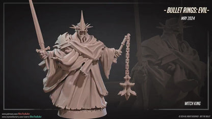 Witch King | Bite The Bullet | 35mm Scale | Resin Printed Tabletop RPG Miniature Figures | DND | 5E
