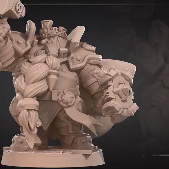 Dwarf High Lord | Bite The Bullet | 35mm Scale | Resin Printed Tabletop RPG Miniature Figures | DND | 5E