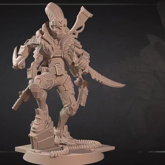 Idarien Operative | Bullet Galaxy | Bite The Bullet | 35mm Scale | Resin Printed Tabletop RPG Miniature Figures | DND | 5E