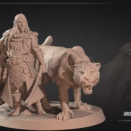 Drow Ranger | Dungeon Underdark | Bite The Bullet | 35mm Scale | Resin Printed Tabletop RPG Miniature Figures | DND | 5E