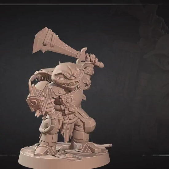 Space Goblin Soldier | Bullet Galaxy | Bite The Bullet | 35mm Scale | Resin Printed Tabletop RPG Miniature Figures | DND | 5E
