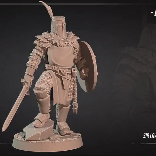 Sir Lawrence The Knight Of Sunlight | Bite The Bullet | 35mm Scale | Resin Printed Tabletop RPG Miniature Figures | DND | 5E