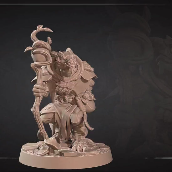 Kobold Druid | Kobolds D&D | Bite The Bullet | 35mm Scale | Resin Printed Tabletop RPG Miniature Figures | DND | 5E