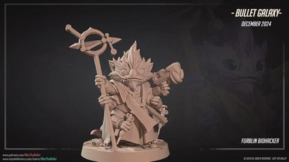 Furblin Biohacker | Bullet Galaxy | Bite The Bullet | 35mm Scale | Resin Printed Tabletop RPG Miniature Figures | DND | 5E