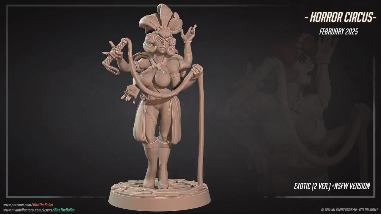 Louise | Horror Circus | Bite The Bullet | 35mm Scale | Resin Printed Tabletop RPG Miniature Figures | DND | 5E