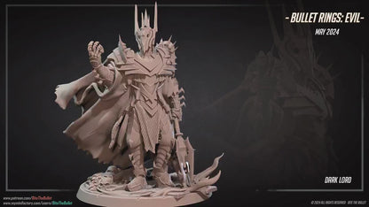 Dark Lord | Bite The Bullet | 35mm Scale | Resin Printed Tabletop RPG Miniature Figures | DND | 5E