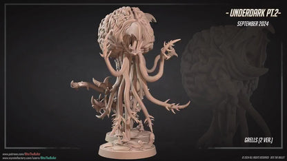 Grell Set | Dungeon Underdark | Bite The Bullet | 35mm Scale | Resin Printed Tabletop RPG Miniature Figures | DND | 5E