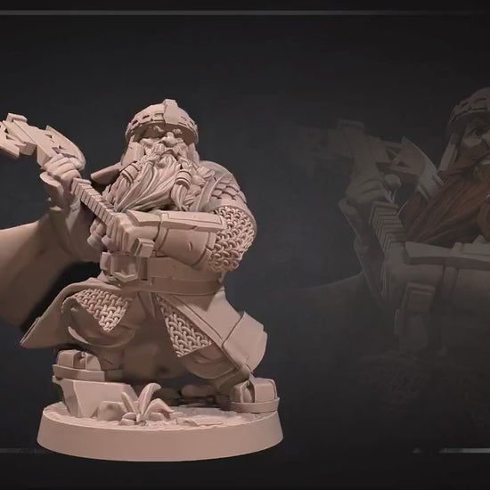 Dwarf Explorer | Bite The Bullet | 35mm Scale | Resin Printed Tabletop RPG Miniature Figures | DND | 5E