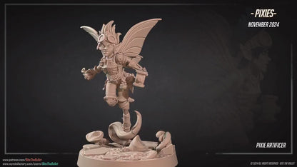 Pixie Artificer | Pixies | Bite The Bullet | 35mm Scale | Resin Printed Tabletop RPG Miniature Figures | DND | 5E