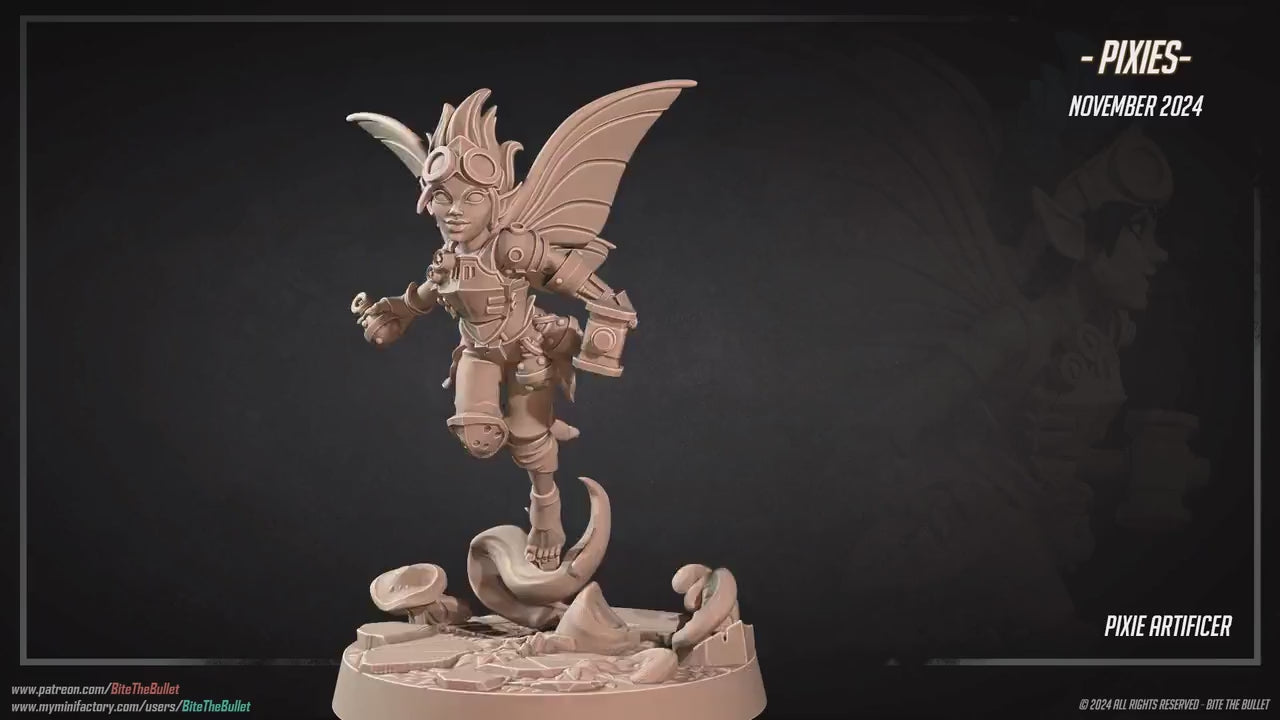 Pixie Artificer | Pixies | Bite The Bullet | 35mm Scale | Resin Printed Tabletop RPG Miniature Figures | DND | 5E