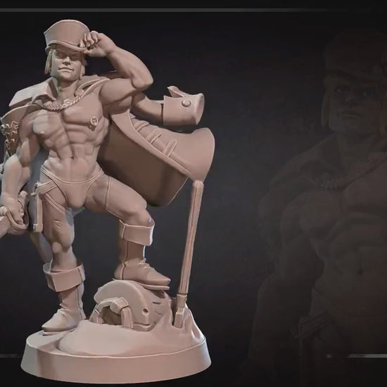 Exotic Marine | Bite The Bullet | Bullet Town Fishing Village | 35mm Scale Resin Printed Tabletop RPG Miniature Figures For DND 5E