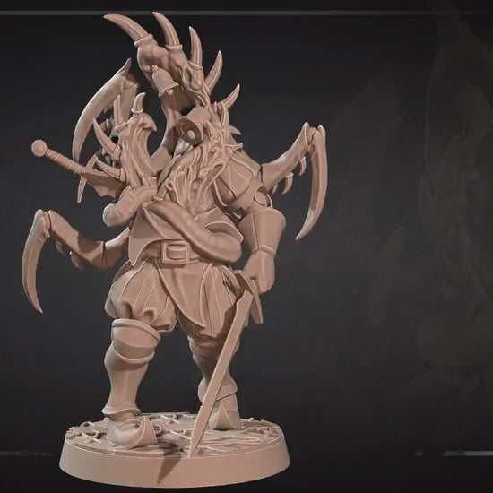 Mutation Jester | Horror Circus | Bite The Bullet | 35mm Scale | Resin Printed Tabletop RPG Miniature Figures | DND | 5E