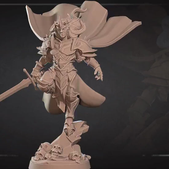 Vampire Paladin | Vampires Pt. 2 | Bite The Bullet | 35mm Scale | Resin Printed Tabletop RPG Miniature Figures | DND | 5E