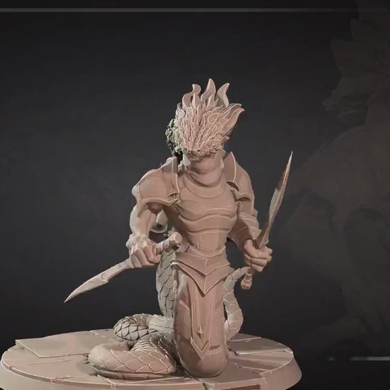 Yuan Ti | Iconic Monsters | Bite The Bullet | 35mm Scale | Resin Printed Tabletop RPG Miniature Figures | DND | 5E