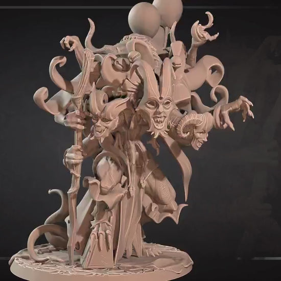 Harlequin Monster | Horror Circus | Bite The Bullet | 35mm Scale | Resin Printed Tabletop RPG Miniature Figures | DND | 5E